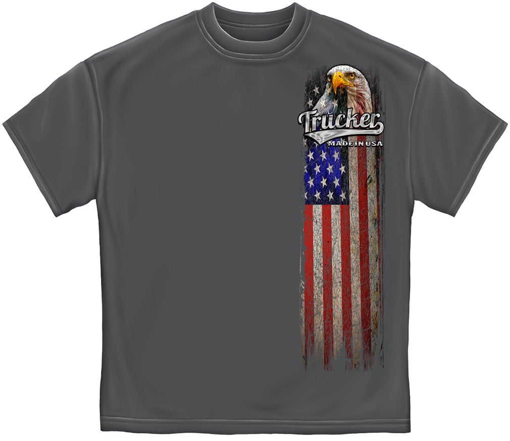 fishing and hunting let's go brandon American flag shirt - Kingteeshop
